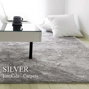 Серый прямоугольный ковер JumKids Sweet Silver
